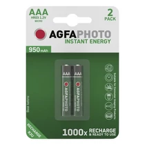 Akkumulátor mikro AGFAPHOTO AAA előtöltött 2x950 mAh