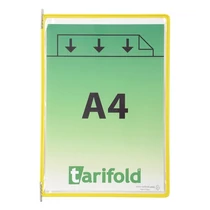 Bemutatótábla DJOIS A/4 álló felül nyitott sárga 10 darabos
