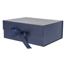 Díszdoboz PROMO összehajtható 29x22x10,5 cm sötétkék