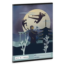 Füzet vonalas ARS UNA A/5 32 lapos 16-32 2.osztályos Ninjas in the Dark