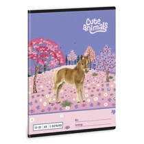 Füzet vonalas ARS UNA A/5 32 lapos 12-32 3.osztályos Cute Animals-Horse