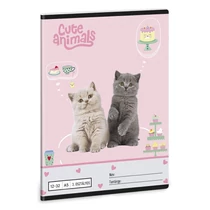 Füzet vonalas ARS UNA A/5 32 lapos 12-32 3.osztályos Cute Animals-Tea Party