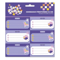 Füzetcímke ARS UNA 18 darabos Keep Rolling