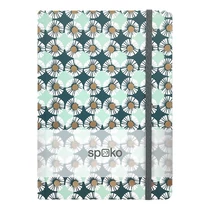 Jegyzetfüzet vonalas SPOKO A/5 96 lapos gumis keményfedeles margaréta