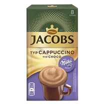 Kávé instant JACOBS Cappuccino Milka-Mogyorós 8x16,5 g