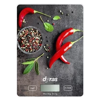 Konyhai mérleg DYRAS mintás