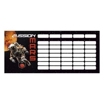 Órarend LIZZYSULI mini 2 oldalas Mars Mission