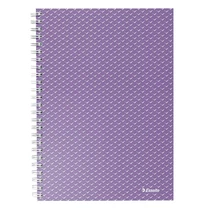 Spirálfüzet kockás ESSELTE A/5 80 lapos Colour Breeze levendula