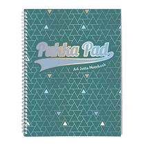Spirálfüzet vonalas PUKKA PAD A/4 100 lapos Glee zöld
