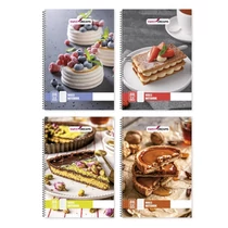 Spirálfüzet sima Sweet Dreams A/5 70 lapos vegyes minták