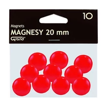 Táblamágnes GRAND 20mm piros 10 darabos