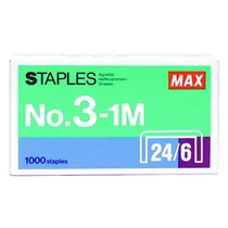 Tűzőkapocs MAX 24/6 1000 darabos