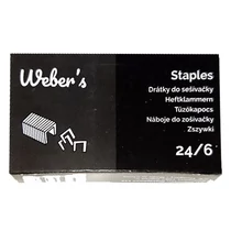 Tűzőkapocs WEBER`S 24/6 1000 darabos