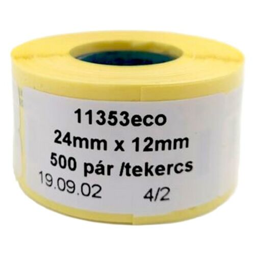 Etikett DYMO Label Writer 12x24 mm 1000 db/tekercs