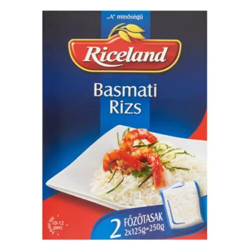 Főzőtasakos rizs RICELAND Basmati 2x125g