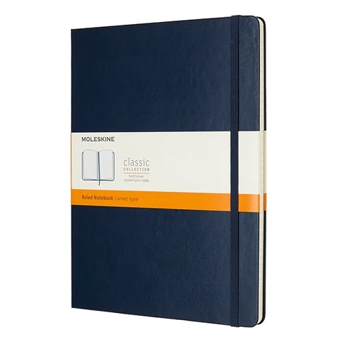 Notesz MOLESKINE QP090B20 "XL" vonalas kemény fedeles zafirkék