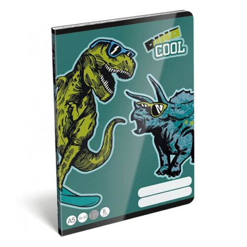 Füzet LIZZY CARD A/5 32 lapos vonalas II.osztályos 16-32 Dino cool
