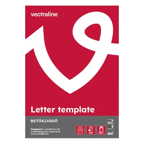 Betűkivágó VECTRALINE 2 lapos