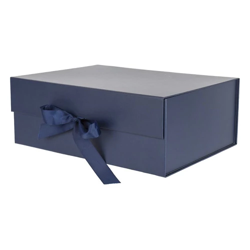 Díszdoboz PROMO összehajtható 33x25x12,5 cm sötétkék