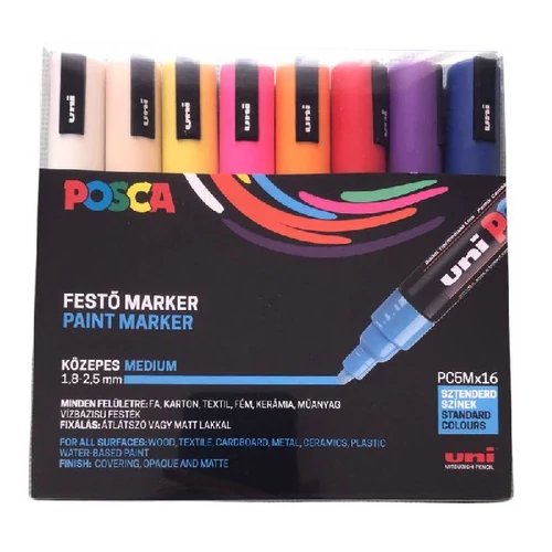 Filctoll UNI Posca PC-5M 16 darabos