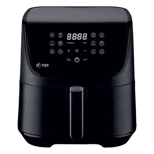 Forrólevegős sütő DYRAS AIRF-55L fekete