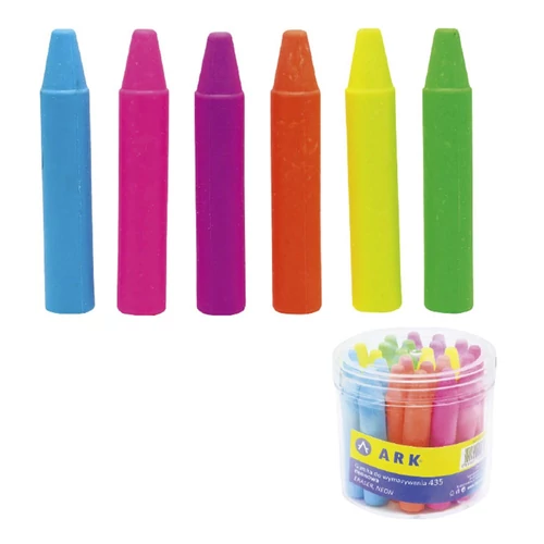 Radír ARK ceruza forma neon színek