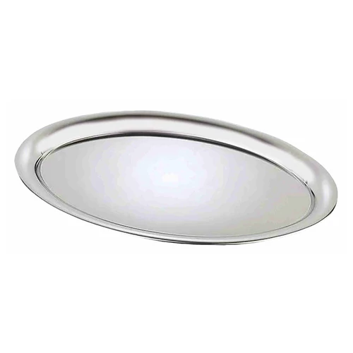 Tálca ovális rozsdamentes inox matt 29 x 22,5 cm